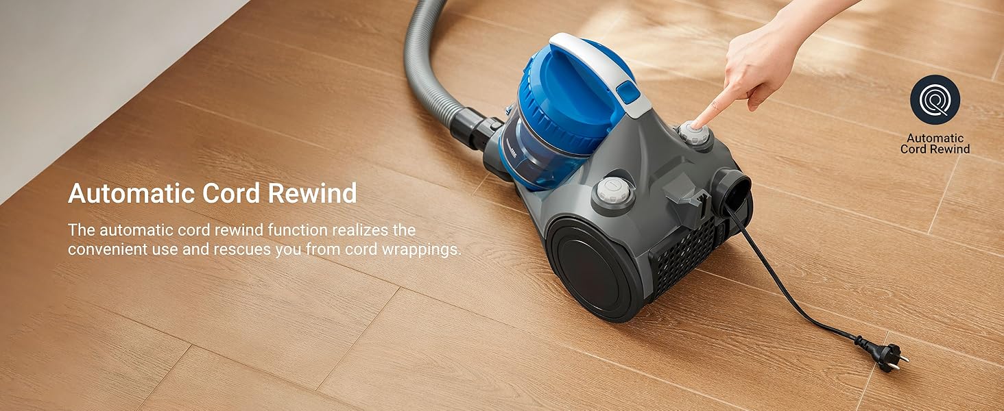 Eureka WhirlWind Bagless Canister Vacuum for Hard Floors