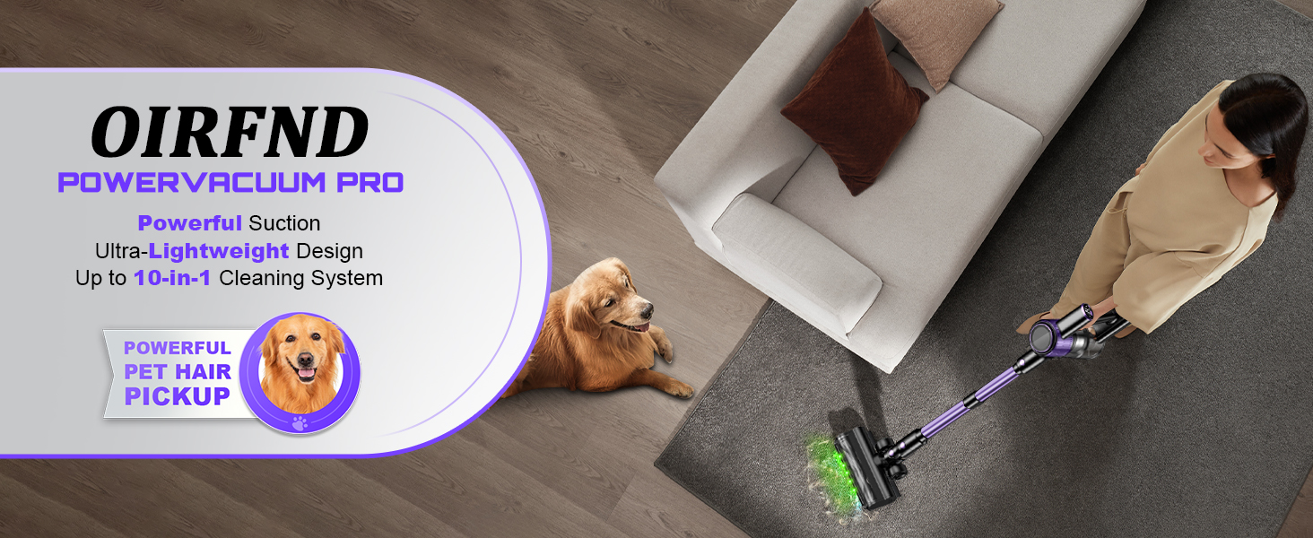 OIRFND Cordless Stick Vacuum