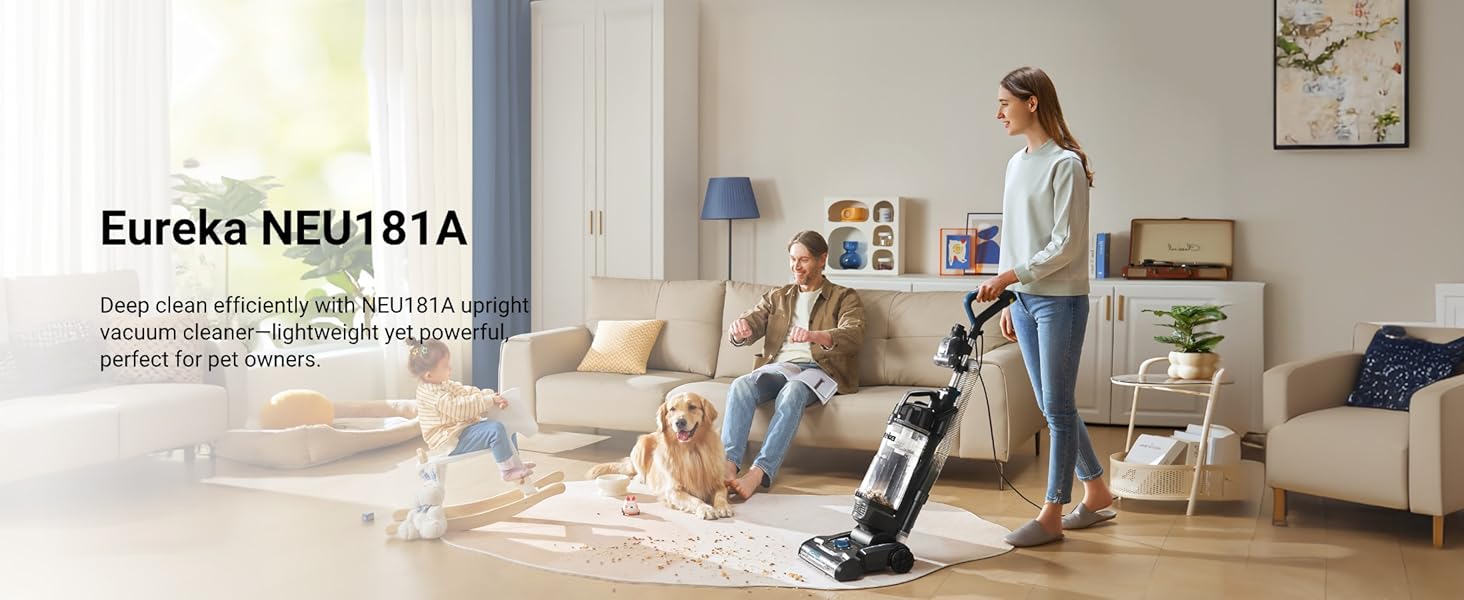 Eureka PowerSpeed Upright Vacuum for Hard Floors